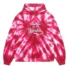Sudadera con capucha Tie-Dye para el Día de San Valentín, corte ancho «Rojo» 675003TLVI86802