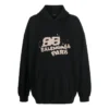 Sudadera con capucha y BB Icon dibujado a mano, talle grande, color «Negro» 620973TNVQ11059