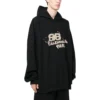 Sudadera con capucha y BB Icon dibujado a mano, talle grande, color «Negro» 620973TNVQ11059