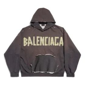 Sudadera con capucha y bolsillos rasgados Tape Type, talle grande, «Gris oscuro» 744441TQVA98519 Sudadera con capucha y bolsillos rasgados Tape Type, talle grande, «Gris oscuro» 744441TQVA98519