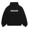 Sudadera con capucha y bordes deshilachados «Black White» 659403TKVB61093