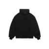 Sudadera con capucha y bordes deshilachados «Black White» 659403TKVB61093