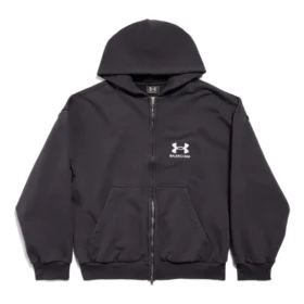 Sudadera con capucha y cremallera Balenciaga x Under Armour «Negro y blanco» 803264TRVB89034 Sudadera con capucha y cremallera Balenciaga x Under Armour «Negro y blanco» 803264TRVB89034