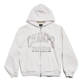 Sudadera con capucha y cremallera completa Champs-Élysées, corte regular «Blanco» 803264TRVM99016 Sudadera con capucha y cremallera completa Champs-Élysées, corte regular «Blanco» 803264TRVM99016