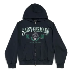 Sudadera con capucha y cremallera completa Saint Germain, corte regular «Azul oscuro» 803264TRVO98065 Sudadera con capucha y cremallera completa Saint Germain, corte regular «Azul oscuro» 803264TRVO98065