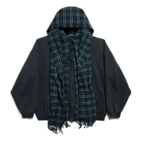 Sudadera con capucha y cremallera completa «Unity Sports Bufanda» de talla grande «Azul oscuro» 794747TQVM24021 Sudadera con capucha y cremallera completa «Unity Sports Bufanda» de talla grande «Azul oscuro» 794747TQVM24021