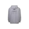 Sudadera con capucha y cremallera con estampado, corte ajustado «Gris» 744454TOVN41167