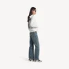 Sudadera con capucha y cremallera de corte regular para mujer de Salon de Couture en blanco Sudadera con capucha y cremallera de corte regular para mujer de Salon de Couture en blanco