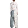 Sudadera con capucha y cremallera de estilo empresarial «Off White» 788243TQVH69016