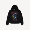 Sudadera con capucha y cremallera de estilo surfista vintage para hombre en negro Sudadera con capucha y cremallera de estilo surfista vintage para hombre en negro