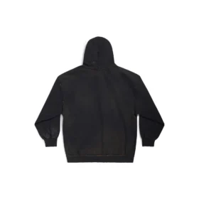 Sudadera con capucha y cremallera de París, corte ajustado «Black Faded» 744454TOVI41055 Sudadera con capucha y cremallera de París, corte ajustado «Black Faded» 744454TOVI41055