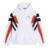 Sudadera con capucha y cremallera deportiva B «Blanco, Negro, Rojo» 675330TLVA39028