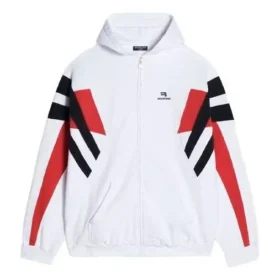 Sudadera con capucha y cremallera deportiva B «Blanco, Negro, Rojo» 675330TLVA39028 Sudadera con capucha y cremallera deportiva B «Blanco, Negro, Rojo» 675330TLVA39028
