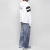 Sudadera con capucha y cremallera deportiva B «Blanco, Negro, Rojo» 675330TLVA39028