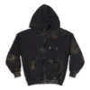 Sudadera con capucha y cremallera Gaffer, corte ajustado «Negro, Blanco, Rojo» 720424-TNVK5-1089