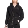 Sudadera con capucha y cremallera Gaffer, corte ajustado «Negro, Blanco, Rojo» 720424-TNVK5-1089