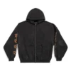 Sudadera con capucha y cremallera Heavy Metal, oversize «Negro descolorido» 744444TOVD91055