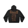 Sudadera con capucha y cremallera Heavy Metal, oversize «Negro descolorido» 744444TOVD91055