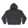 Sudadera con capucha y cremallera Offshore, corte mediano «Black Faded» 770939TPVM91568