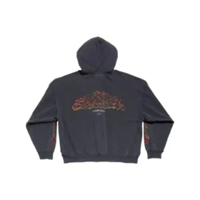 Sudadera con capucha y cremallera Offshore, corte mediano «Black Faded» 770939TPVM91568