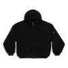 Sudadera con capucha y cremallera oversize «Negro» 768694TKQ261000