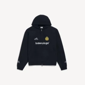 Sudadera con capucha y cremallera oversize para hombre, color negro Sudadera con capucha y cremallera oversize para hombre, color negro