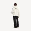 Sudadera con capucha y cremallera oversize para hombre con diseño de tatuaje en color crema Sudadera con capucha y cremallera oversize para hombre con diseño de tatuaje en color crema