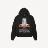 Sudadera con capucha y cremallera oversize para hombre «The Door» en negro Sudadera con capucha y cremallera oversize para hombre «The Door» en negro