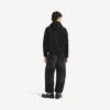 Sudadera con capucha y cremallera oversize para hombre «The Door» en negro Sudadera con capucha y cremallera oversize para hombre «The Door» en negro