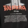 Sudadera con capucha y cremallera oversize para hombre «The Door» en negro Sudadera con capucha y cremallera oversize para hombre «The Door» en negro