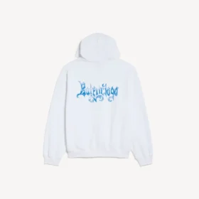 Sudadera con capucha y cremallera para mujer en blanco Sudadera con capucha y cremallera para mujer en blanco