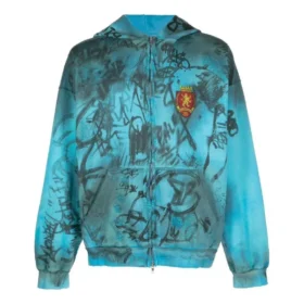 Sudadera con capucha y cremallera para Skater, corte mediano «Blue Sky» 744457TOVA84900 Sudadera con capucha y cremallera para Skater, corte mediano «Blue Sky» 744457TOVA84900