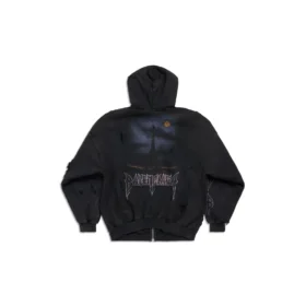 Sudadera con capucha y cremallera Paris Moon Oversized «Negro» 744444TOVE51055 Sudadera con capucha y cremallera Paris Moon Oversized «Negro» 744444TOVE51055