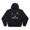 Sudadera con capucha y cremallera Paris Soccer, corte mediano, «Negro Blanco» 744457TPVS61070
