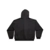 Sudadera con capucha y cremallera Sticky Note, corte mediano «Negro descolorido» 744457TOVD31055