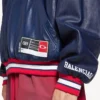 Sudadera con capucha y cuello de polo de fútbol 3B para hombre en azul marino oscuro Sudadera con capucha y cuello de polo de fútbol 3B para hombre en azul marino oscuro