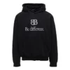 Sudadera con capucha y cuello redondo BB Be Different «Negro Blanco» 720426TNVV11070