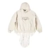 Sudadera con capucha y cuello redondo oversize «Ecru» 720406TNVD99784