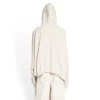 Sudadera con capucha y cuello redondo oversize «Ecru» 720406TNVD99784