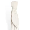 Sudadera con capucha y cuello redondo oversize «Ecru» 720406TNVD99784