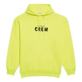 Sudadera con capucha y estampado Crew, color amarillo 578135TIV757072 Sudadera con capucha y estampado Crew, color amarillo 578135TIV757072