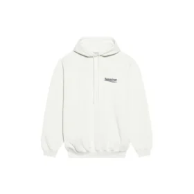 Sudadera con capucha y estampado de Political Campaign FW21, color blanco 578135TKVI99084 Sudadera con capucha y estampado de Political Campaign FW21, color blanco 578135TKVI99084