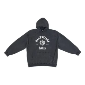 Sudadera con capucha y estampado del logotipo universitario «Washed Black» 697879TMV991000
