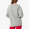 Sudadera con capucha y logo alfabético de color sólido de Crown, gris 578132TGV681300