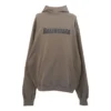 Sudadera con capucha y logo cuadrado «Taupe Black» 729361TNVL27761