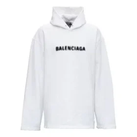 Sudadera con capucha y logo difuminado «Blurred Logo Distress» «Blanca» 661711TKVD69040