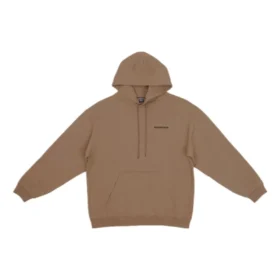 Sudadera con capucha y logo en la espalda, corte regular «Brown» 600583TMVF57761