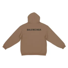 Sudadera con capucha y logo en la espalda, corte regular «Brown» 600583TMVF57761