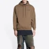 Sudadera con capucha y logo en la espalda, corte regular «Brown» 600583TMVF57761