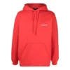 Sudadera con capucha y logo en la espalda, corte regular «Rojo brillante» 600583TMVF53168